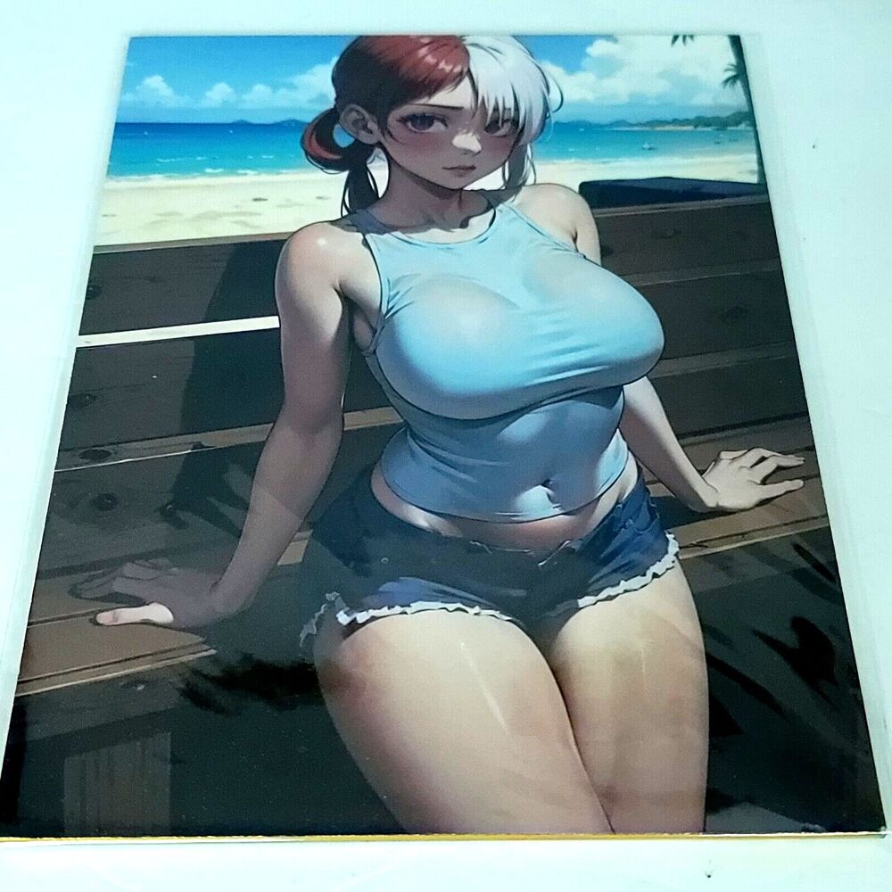 Uta One Piece Red #053 Double-sided Art Board Size A4 8" x 11" Waifu Card